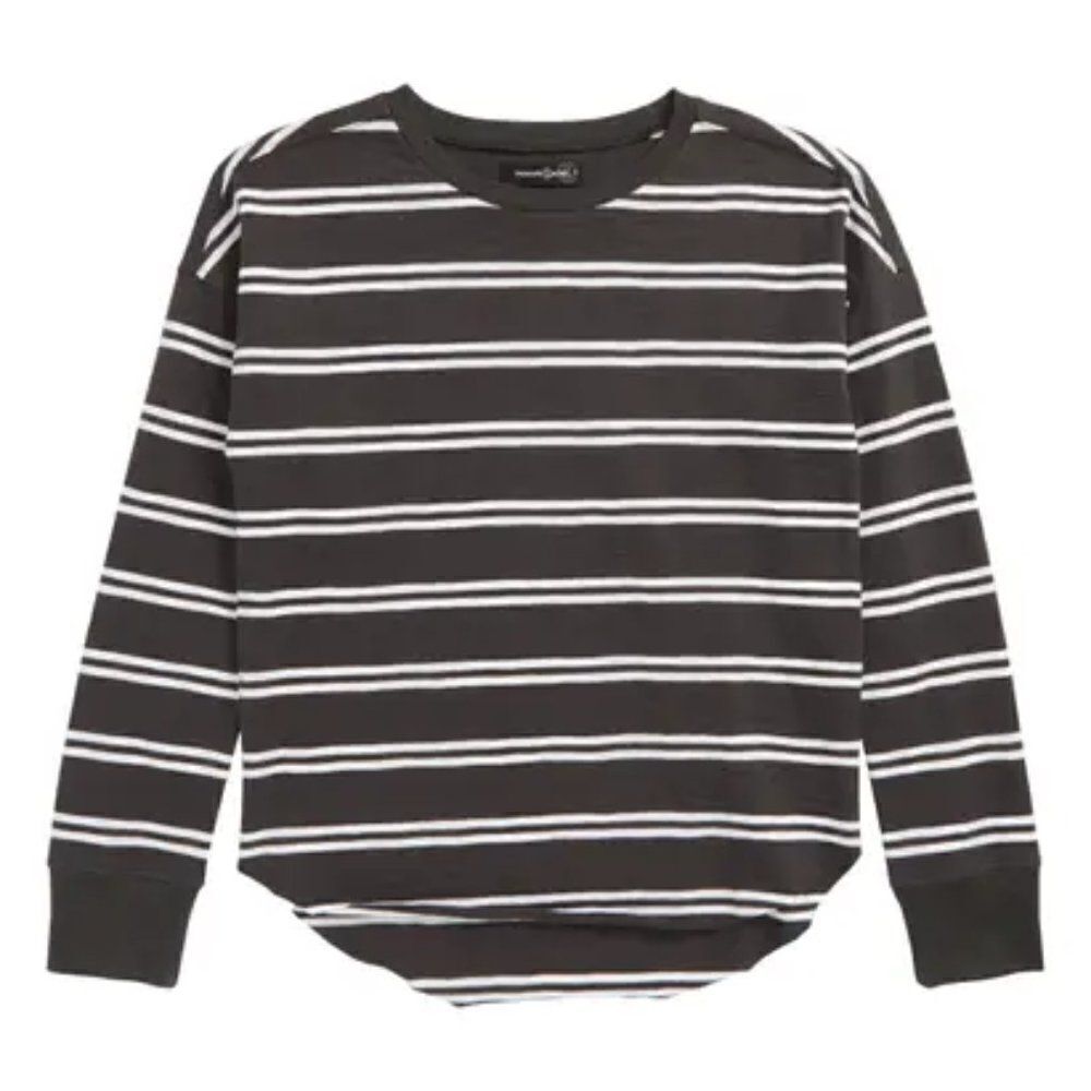 Treasure & Bond 'Hangout' Stripe T-Shirt -size Large in Black/White